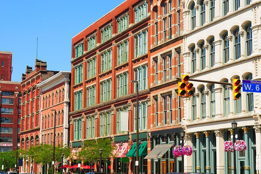 Business Insurance - Historic Buildings in the Warehouse District of Cleveland, Ohio